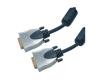 1218-BL: HQ DVI-Kabel mit Ferrits DVI-D (24+1) Stecker/ DVI-D (24+1) Stecker  5,0 m