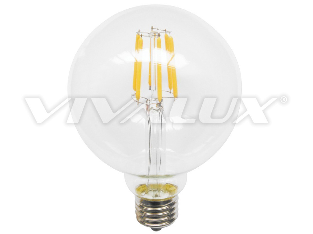 3694: LED Glühfaden Birne Globe E27 8W