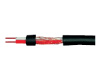 458-SP: NF Mikrofonkabel 2 x 0,22 mm² 4,9 mm Rundkabel schwarz 100m