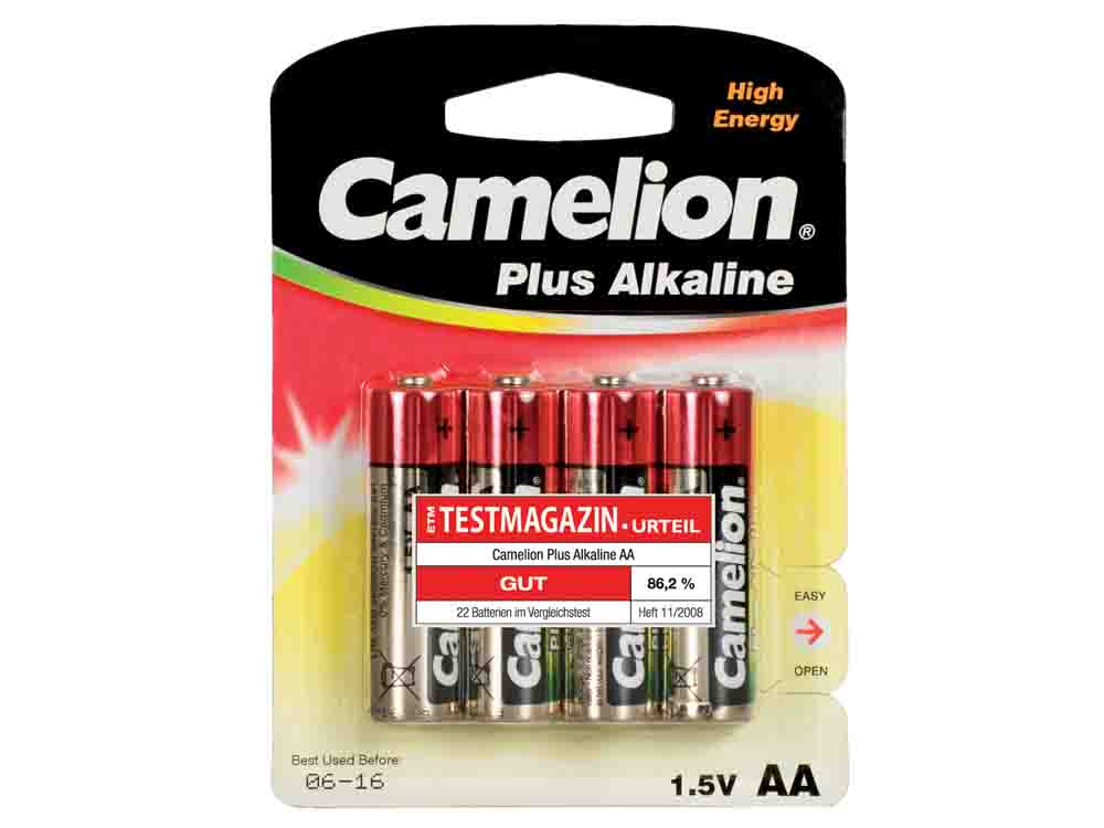 663-SB: Camelion LR06 Alkaline AA 1,5 V 48 Stk./Karton 12x4-er Blister