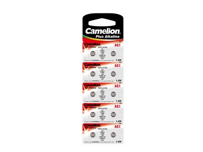 20-1: Camelion AG1 L621 Alkaline 1,5 V 6,8 x 2,1 mm