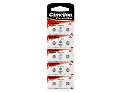 20-4: Camelion AG4 L626 Alkaline 1,5 V 6,8 x 2,6 mm